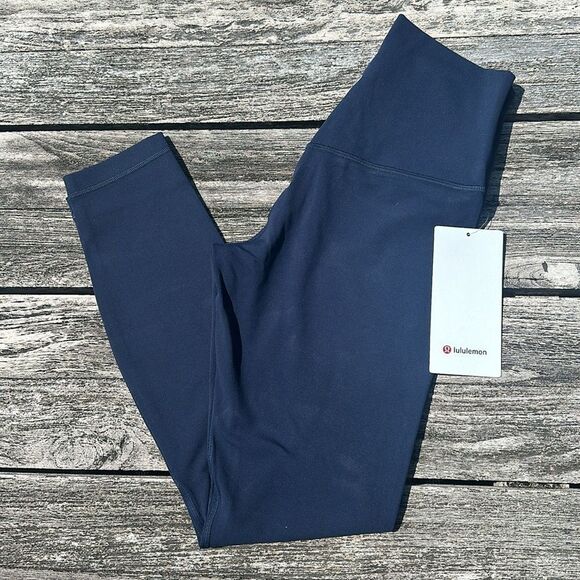 Lululemon Align Pant 25" true navy Size‎ 6 NWT LEGGINGS BLUE - Picture 2 of 6